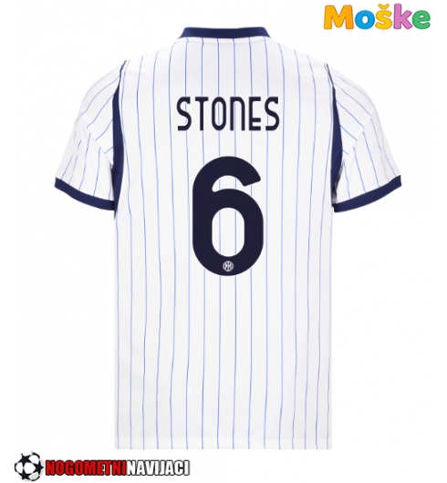 Moške Nogometnih dresov Inter Milan John Stones #6 Gostujoči 2026-27 Kratki rokavi Moške Nogometnih dresov Inter Milan John Stones #6 Gostujoči 2026-27 Kratki rokavi